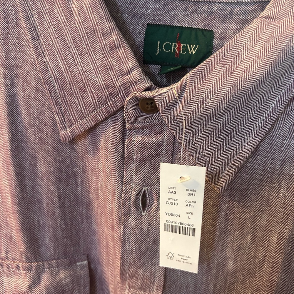 J. Crew Men's Lavender Button Down Shirt